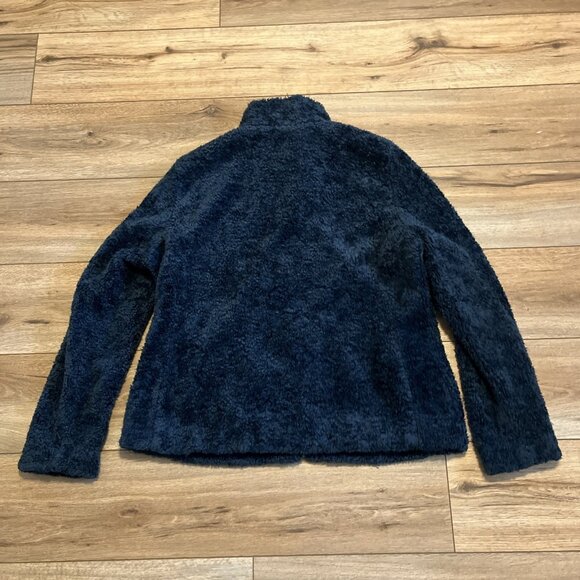 Pendleton Sherpa Fleece Jacket SZ Large Blue Deep Pile Full Zip Coat - Picture 11 of 11